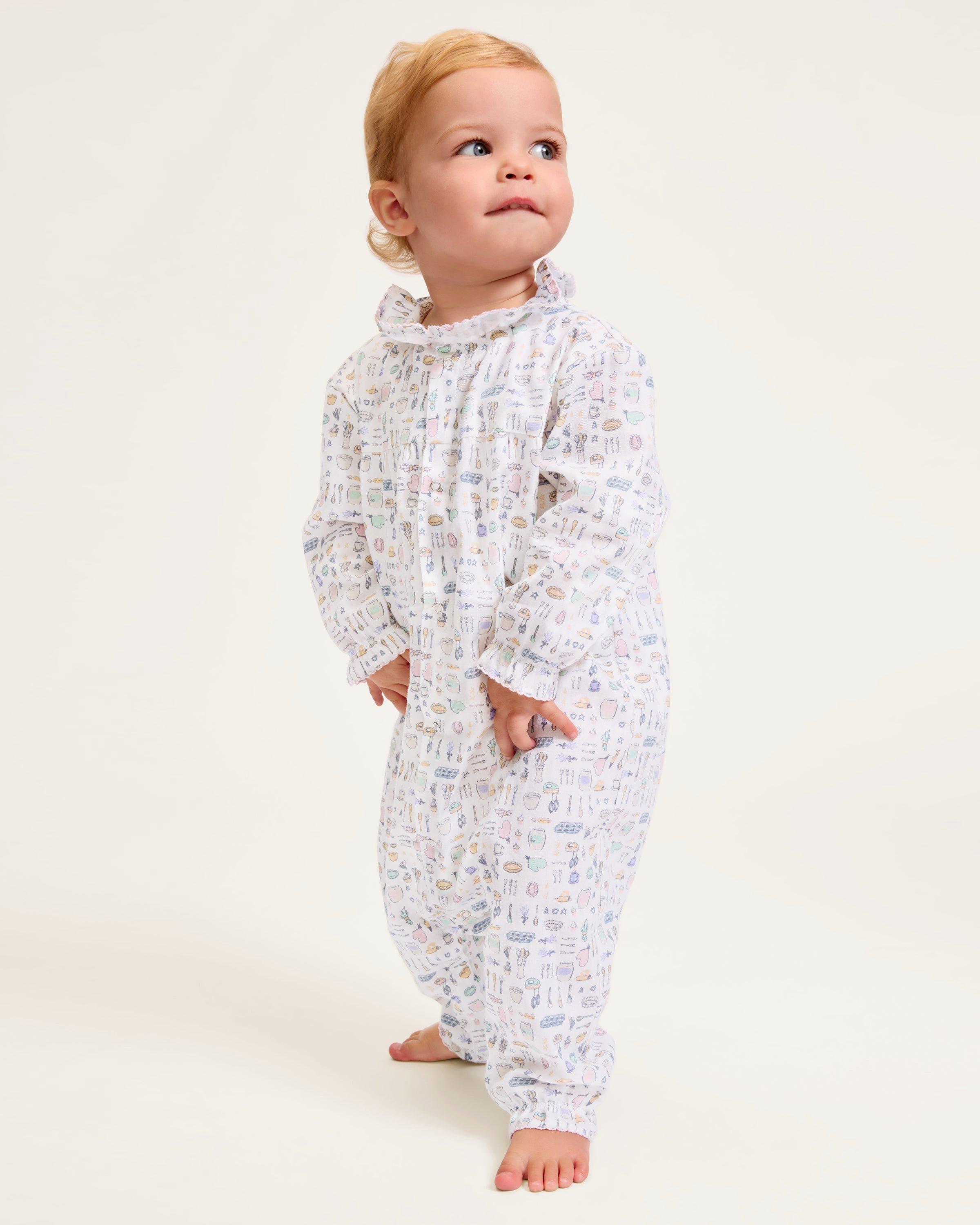 Baby's Twill Madeline Romper in Baking Spirits Bright image number 1