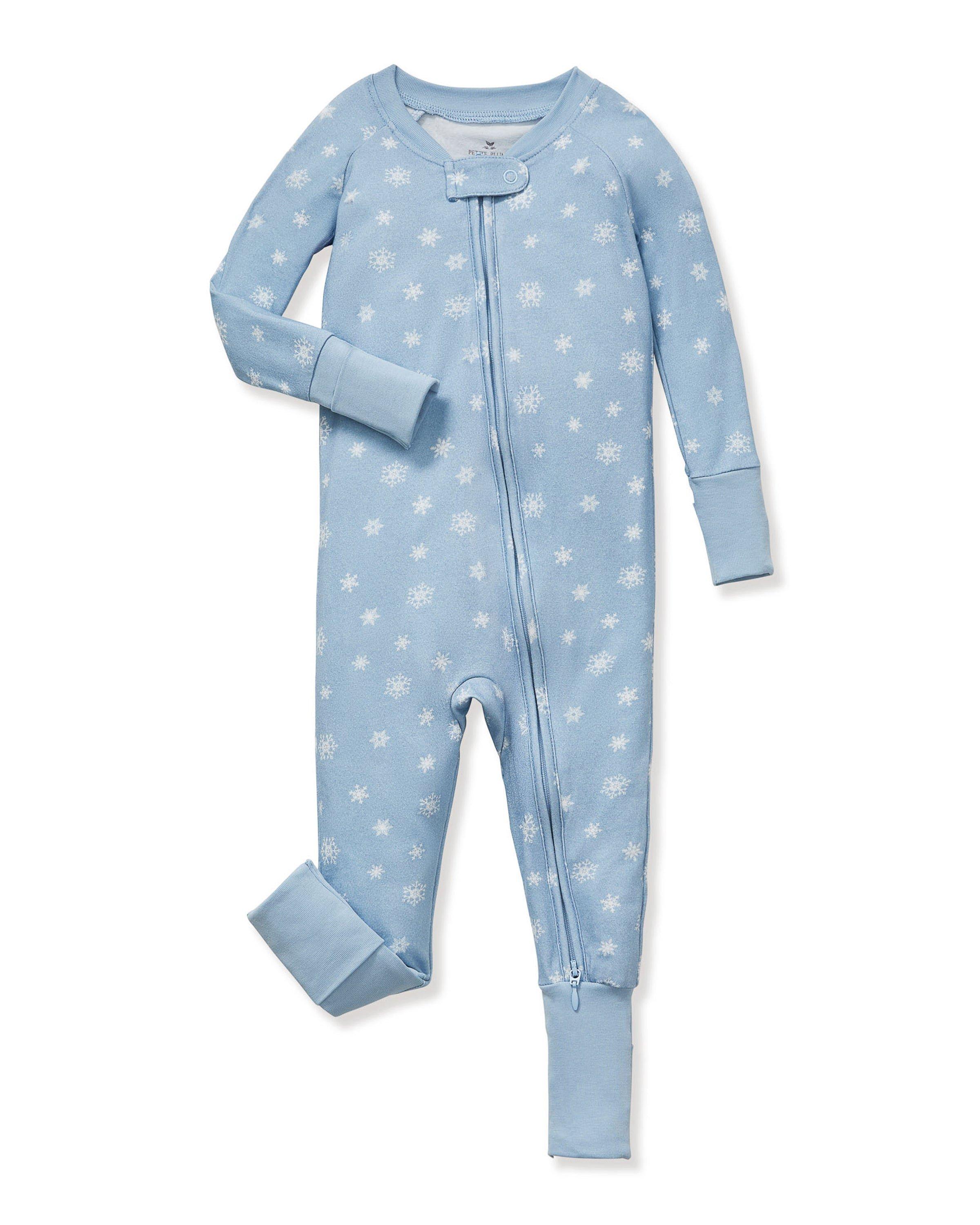 Baby's Pima Peekaboo Romper in Periwinkle Wonderland