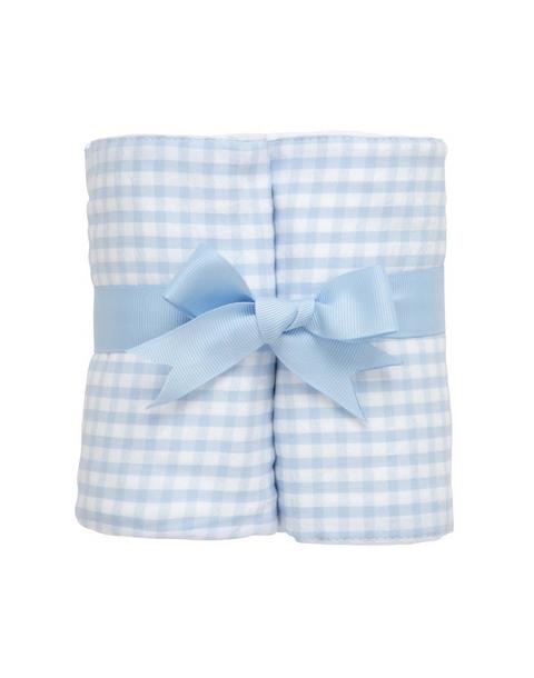 Big Check Set of Two Burp Cloths