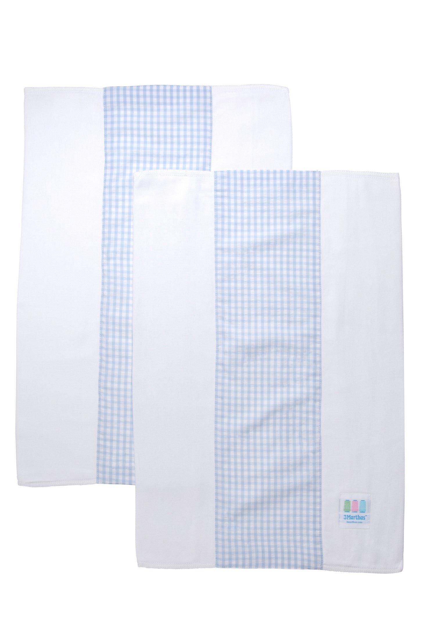Big Check Set of Two Burp Cloths image number 1