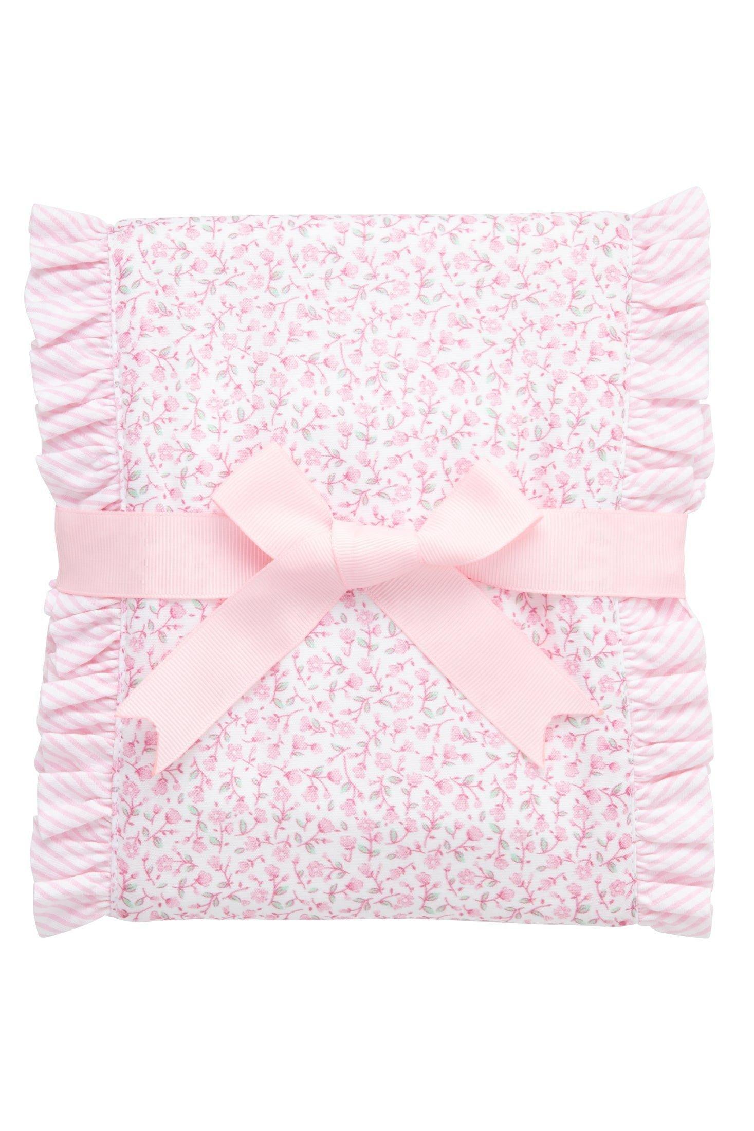 Ballet Floral Fancy Fabric Burp Coth