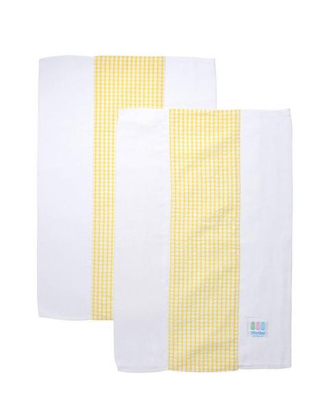 Big Check Set of Two Burp Cloths