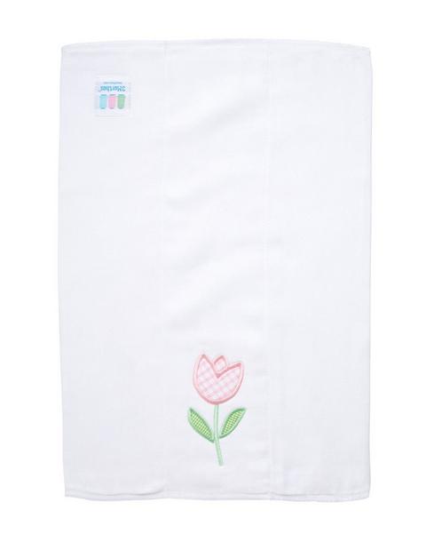 Tulip Applique Burp Cloth