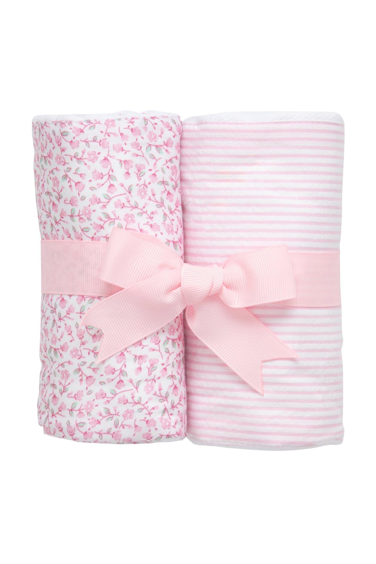 Ballet Floral Set of Two Burp Cloths