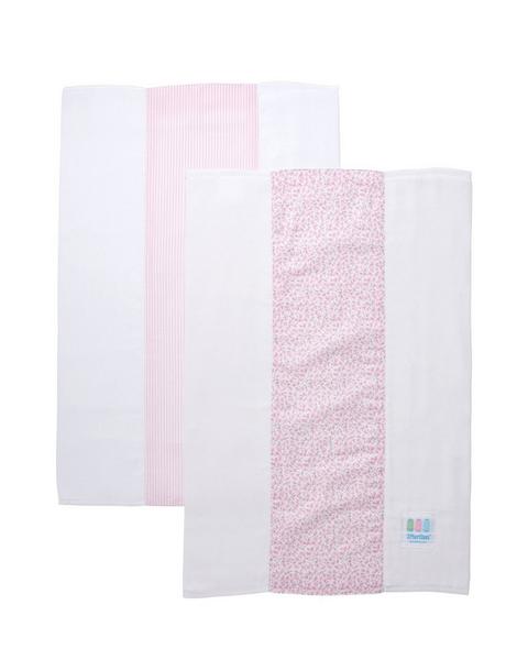 Ballet Floral Set of Two Burp Cloths