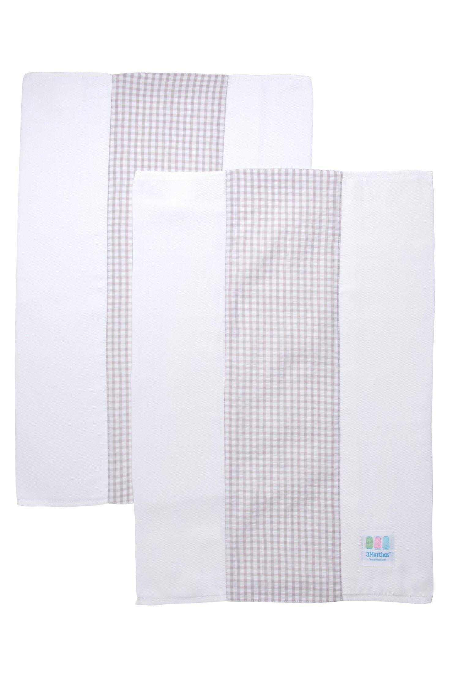 Big Check Set of Two Burp Cloths image number 1