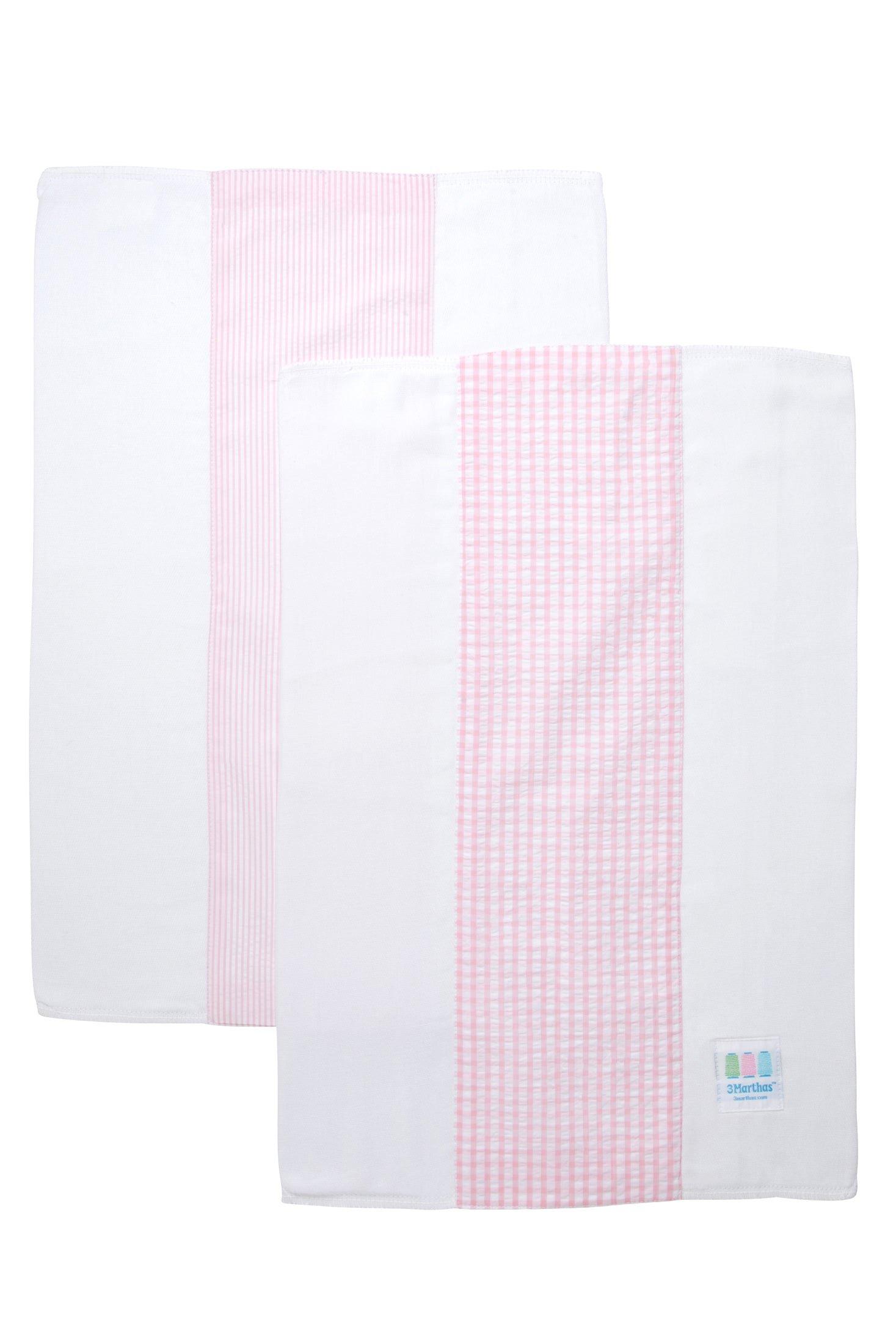 Big Check Set of Two Burp Cloths image number 1