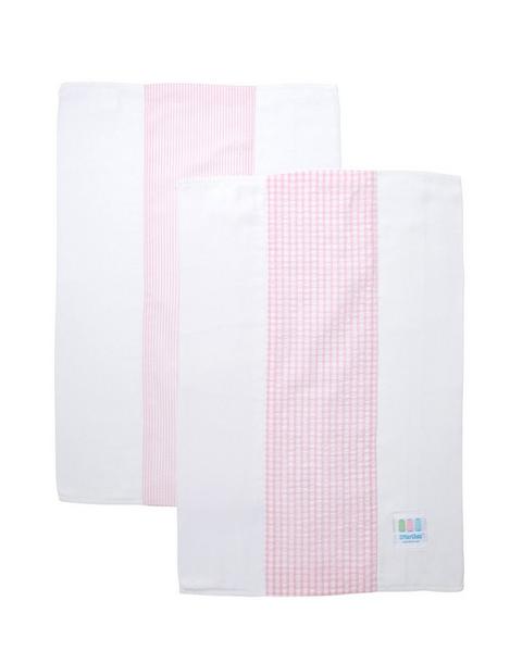 Big Check Set of Two Burp Cloths