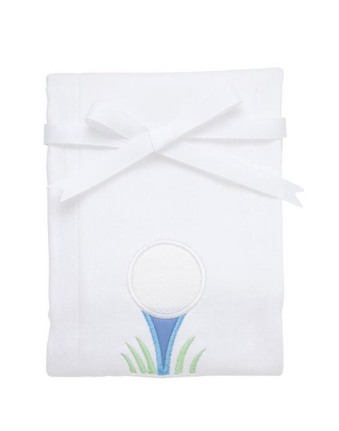 Golf Applique Burp Cloth