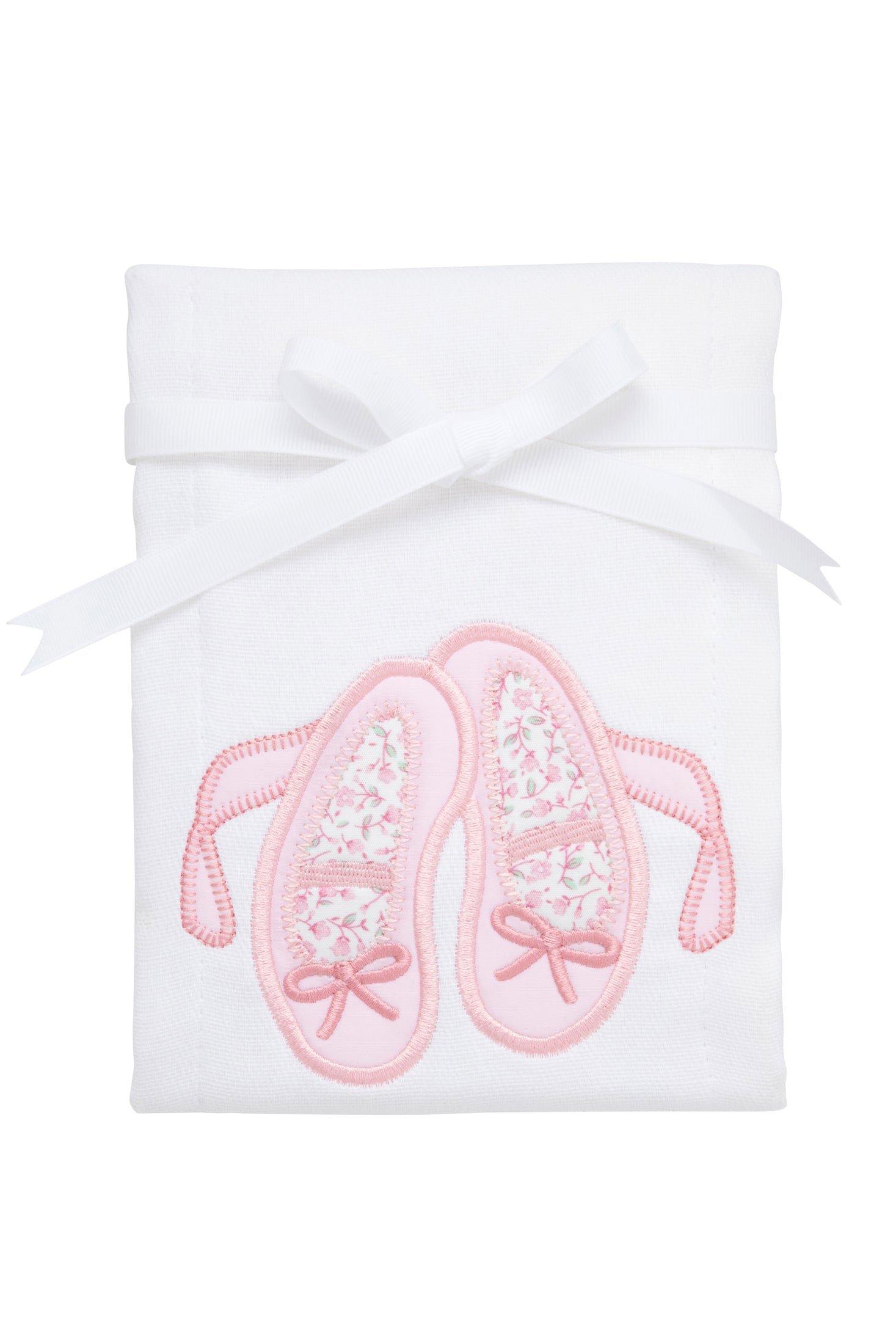 Ballet Applique Burp Cloth