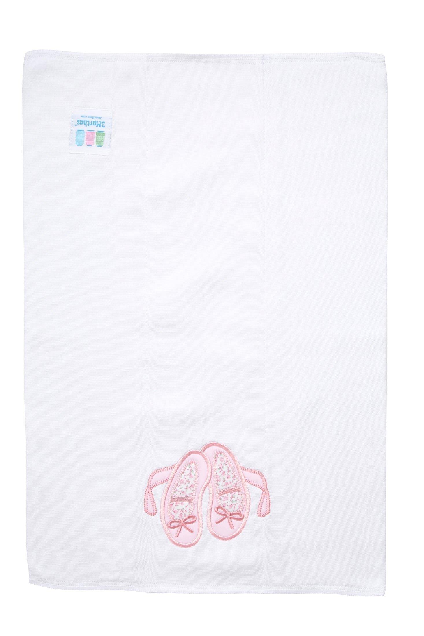 Ballet Applique Burp Cloth image number 1