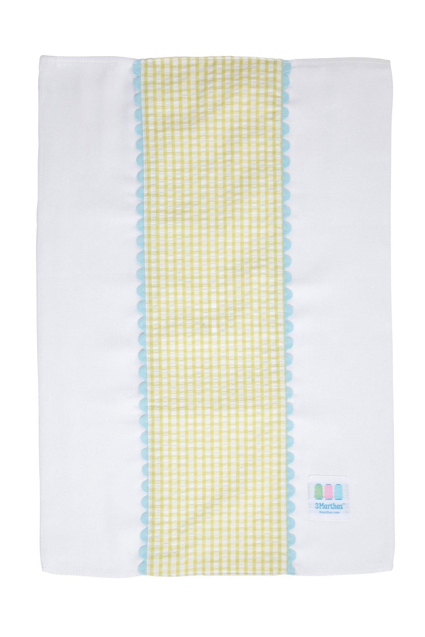 Big Check Fancy Fabric Burp Cloth image number 1