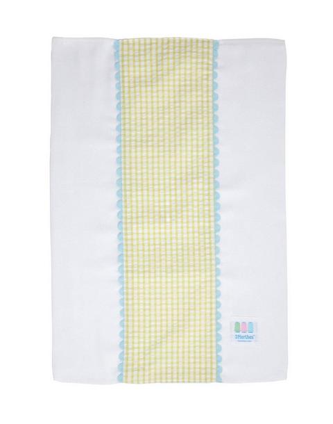 Big Check Fancy Fabric Burp Cloth