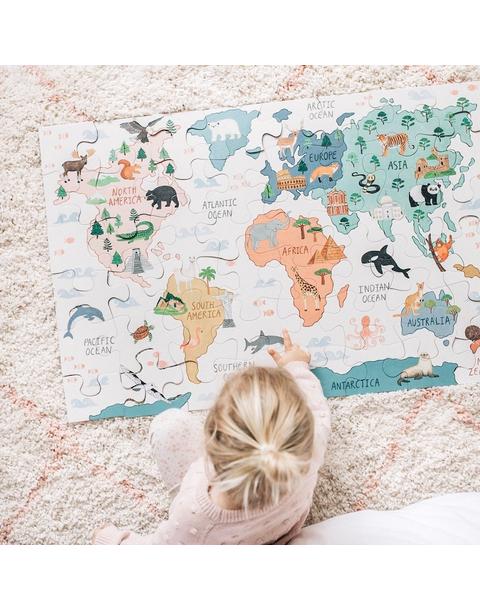 World Map Floor Puzzle