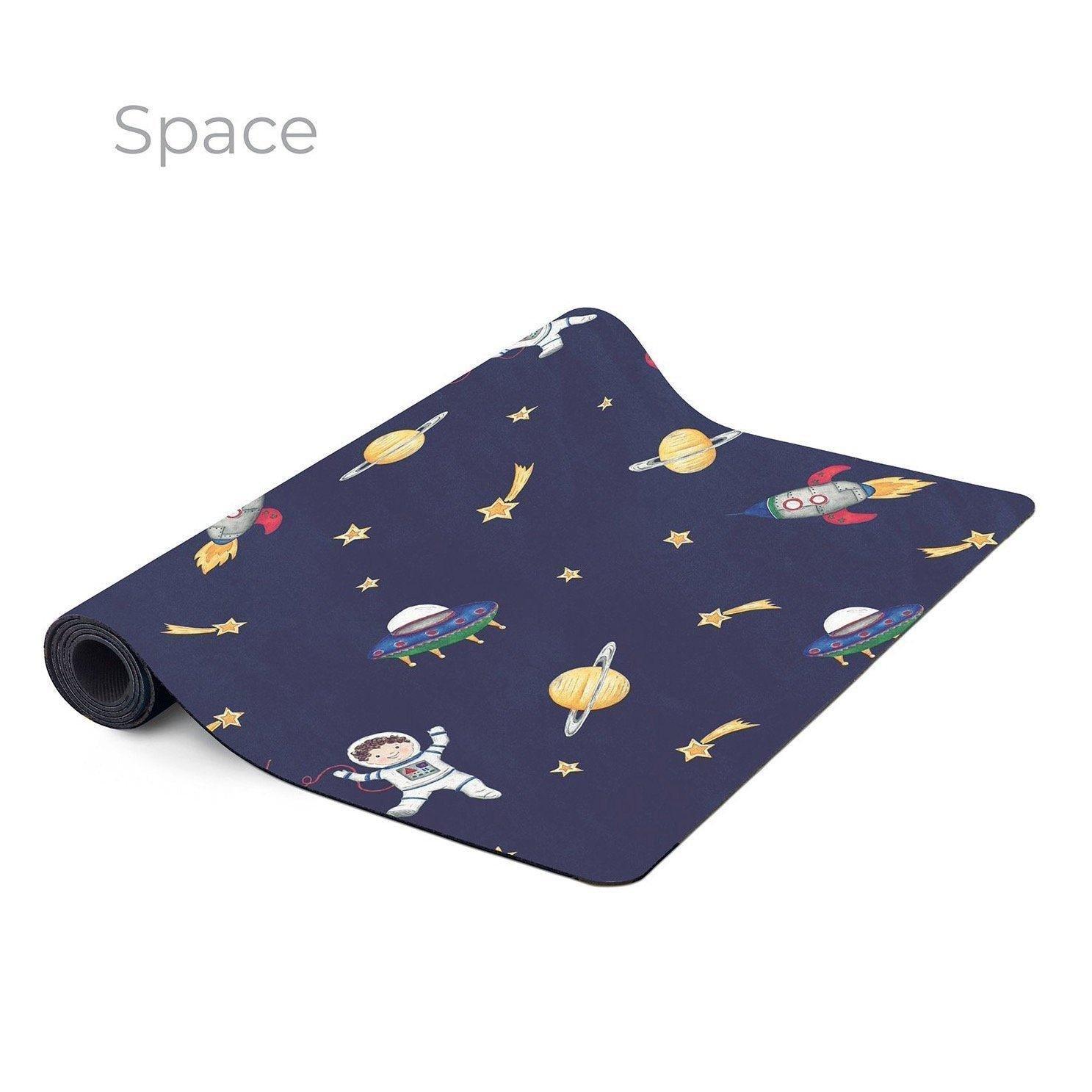 Printed Kids Yoga Mat: Space