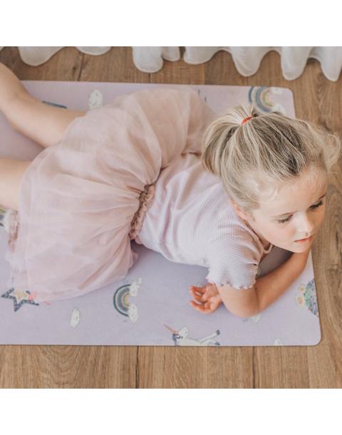 Printed Kids Yoga Mat: Enchanted