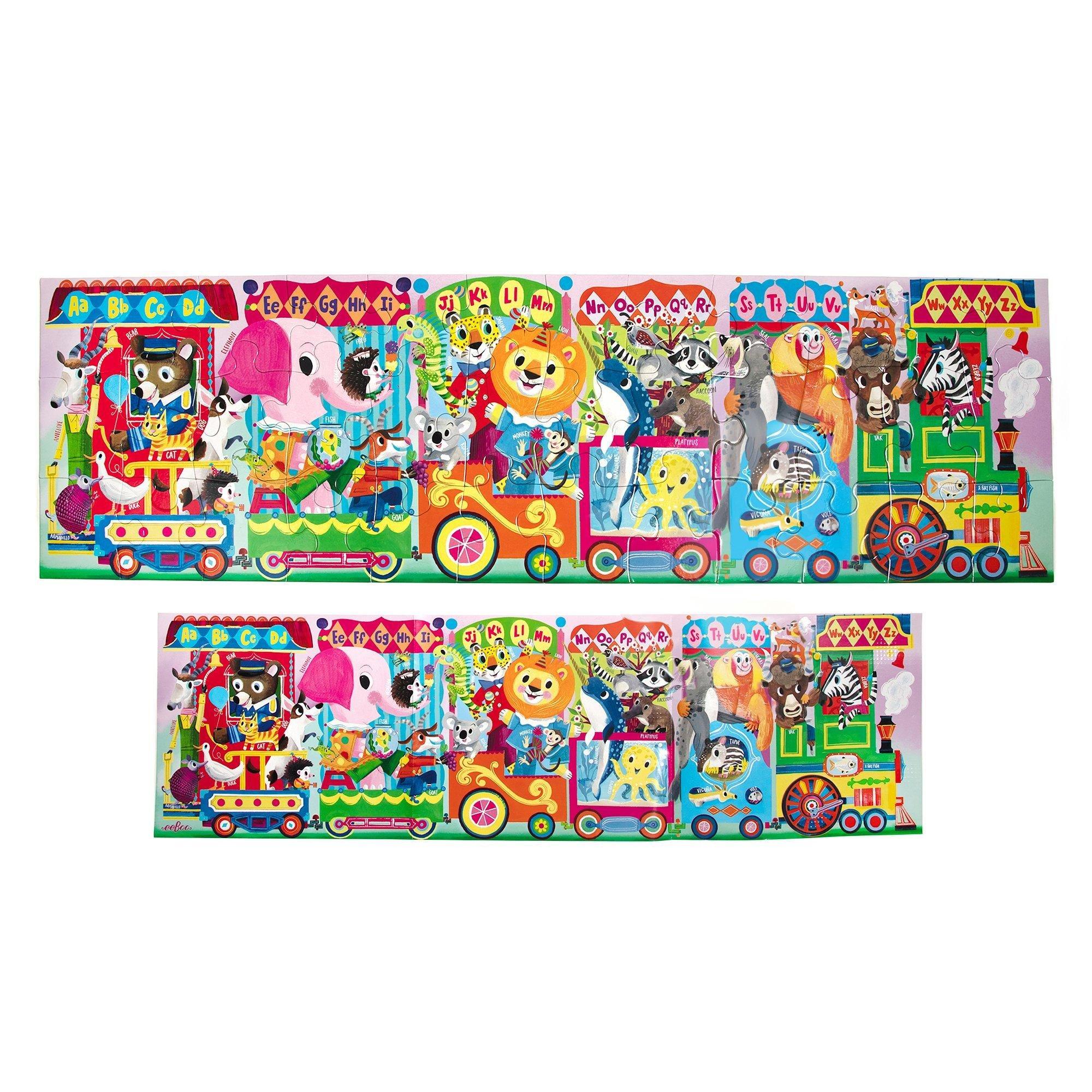 36 Piece Long Puzzle & Poster: Alphabet Train image number 2