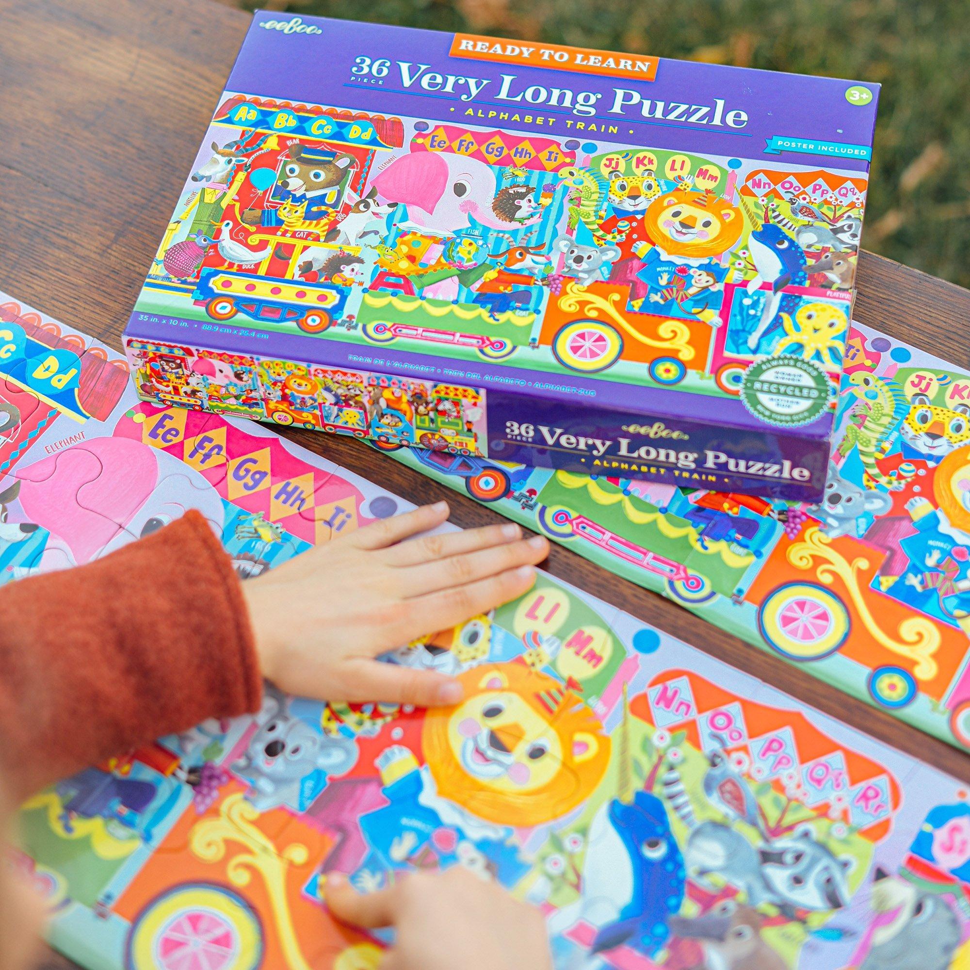 36 Piece Long Puzzle & Poster: Alphabet Train image number 3