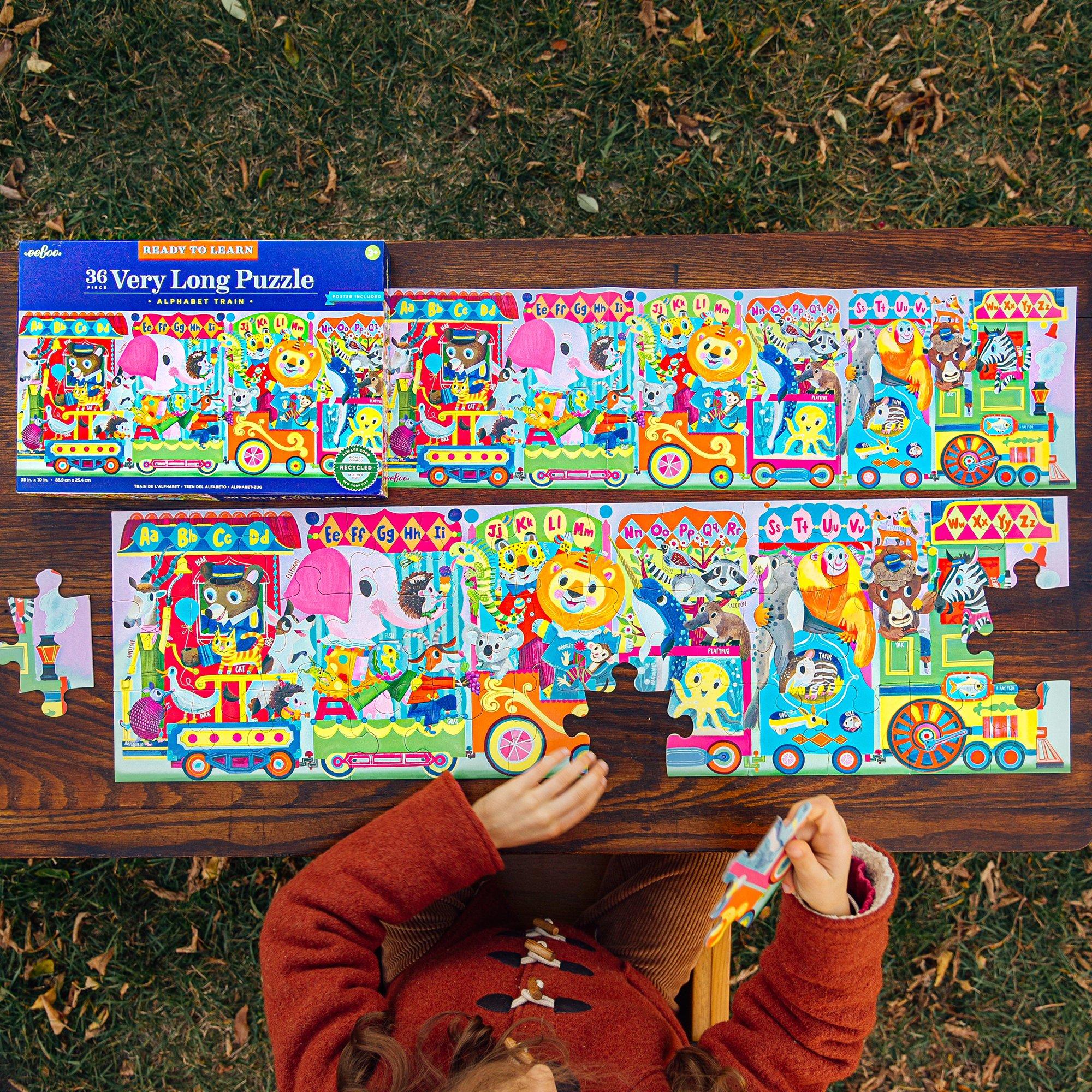 36 Piece Long Puzzle & Poster: Alphabet Train image number 4
