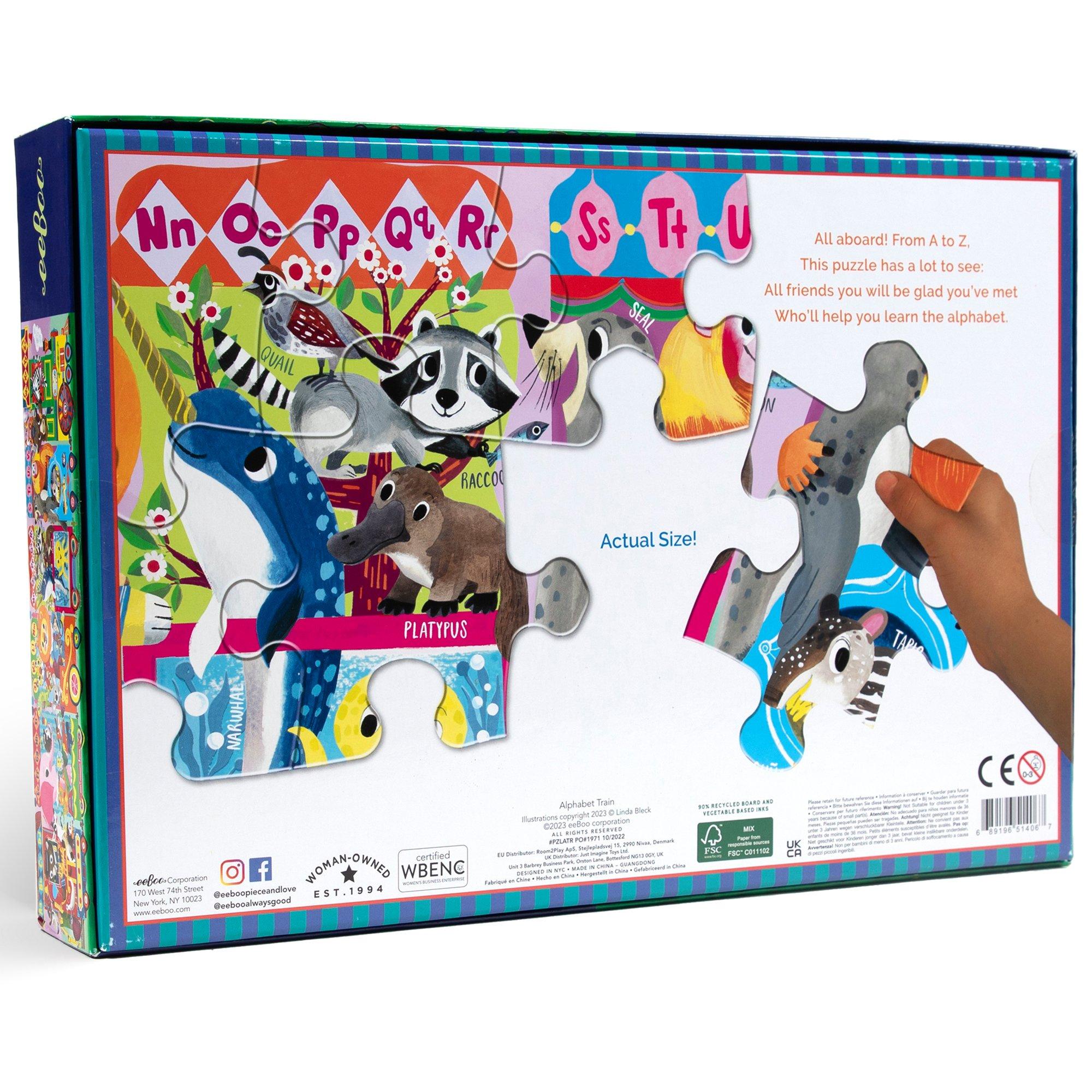 36 Piece Long Puzzle & Poster: Alphabet Train image number 1