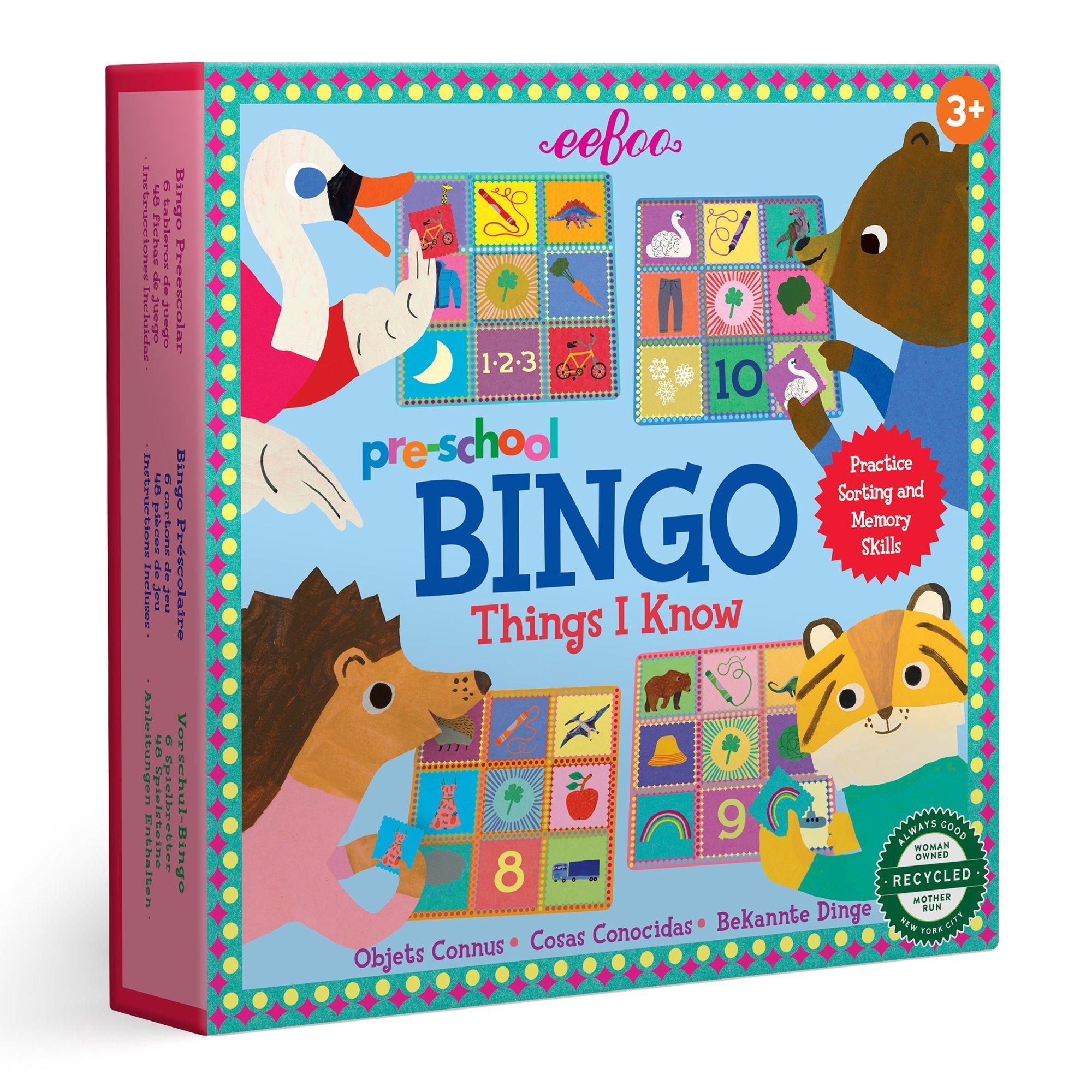 Bingo: Preschool Things I Know