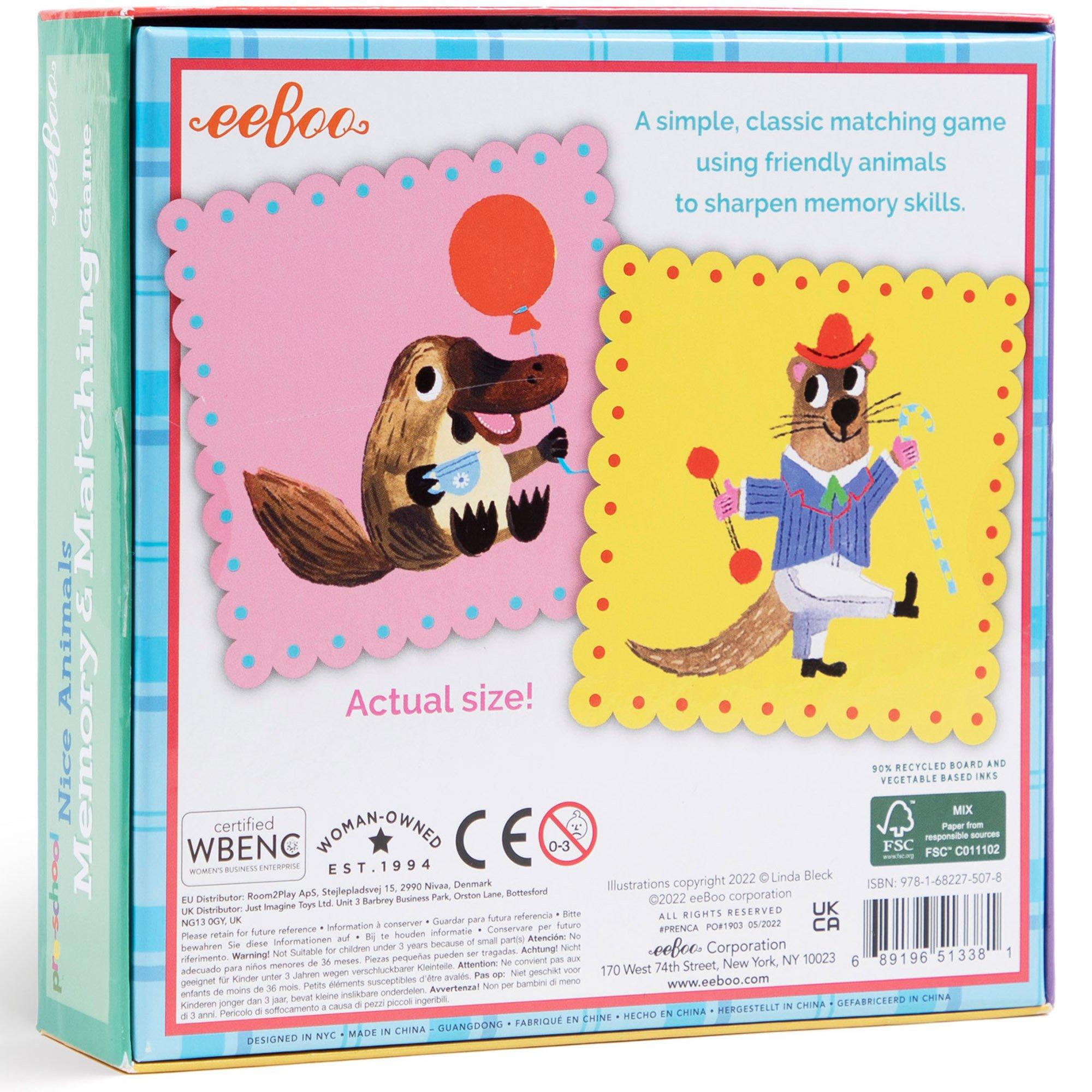 Memory & Matching Game - Nice Animals Preschool image number 1