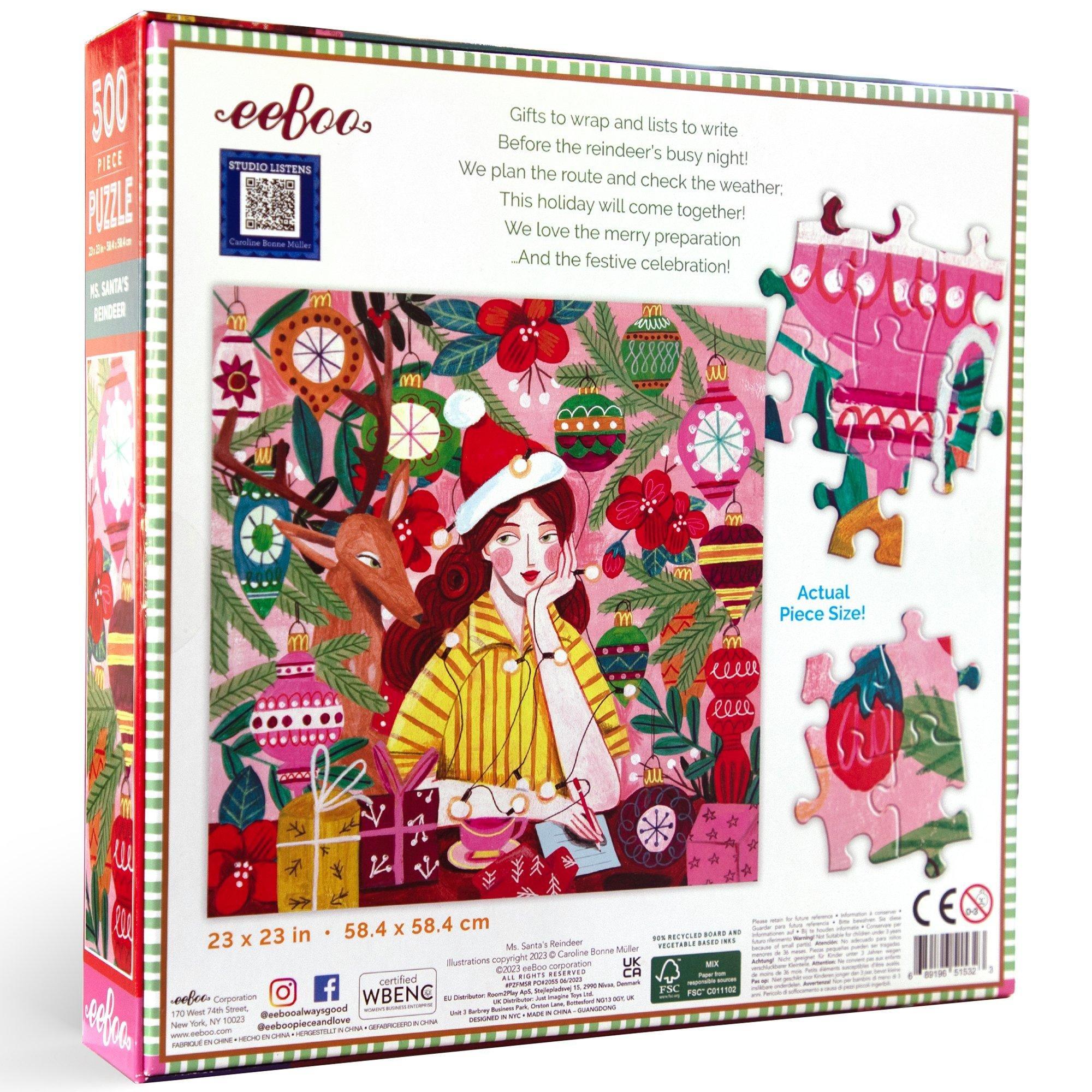 Ms. Santa's Reindeer - 500 pc Puzzle image number 2