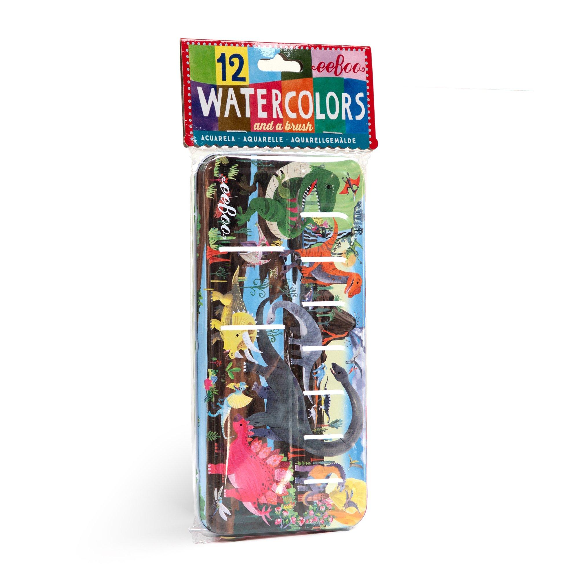 Watercolors Paint Set: Dinosaur