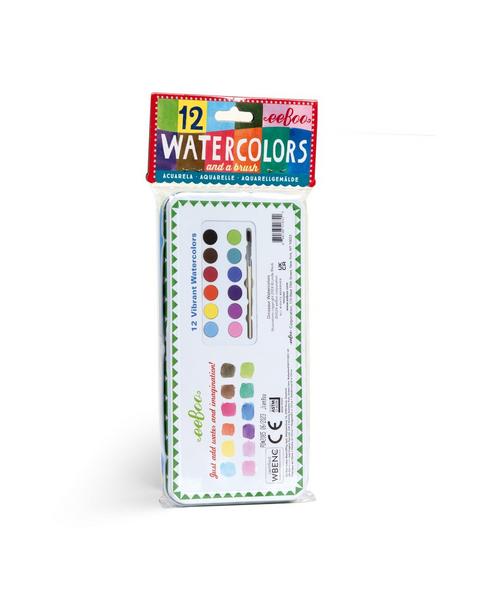 Watercolors Paint Set: Dinosaur