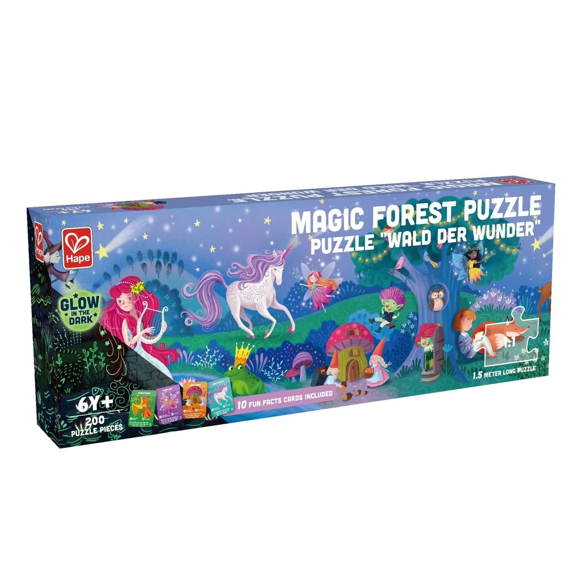 Giant Glow-In-The-Dark Puzzle: Magic Forest - 200 Pieces