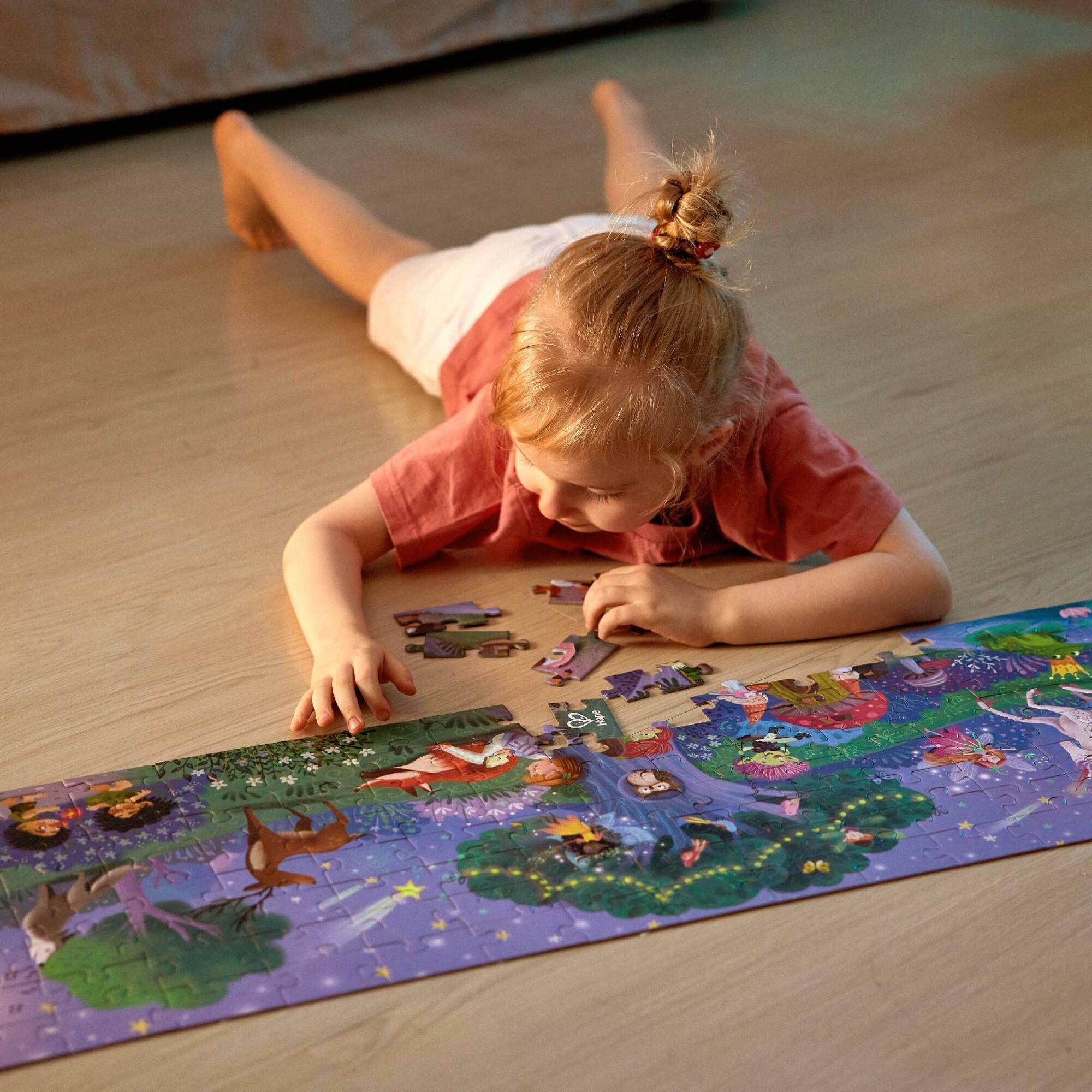 Giant Glow-In-The-Dark Puzzle: Magic Forest - 200 Pieces image number 2