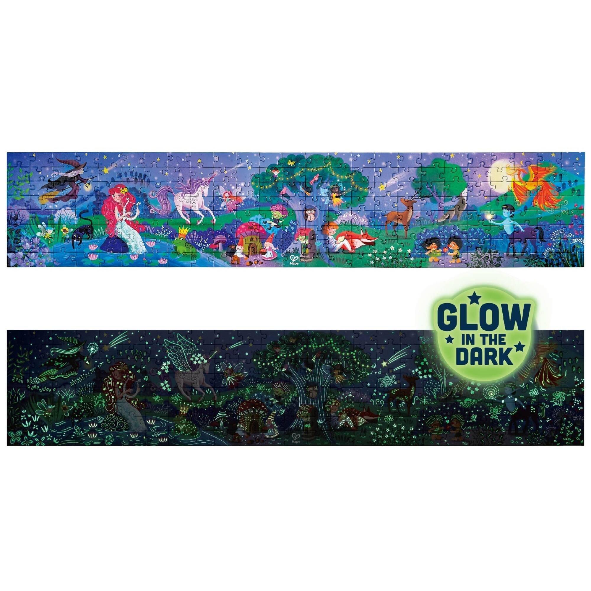 Giant Glow-In-The-Dark Puzzle: Magic Forest - 200 Pieces image number 1