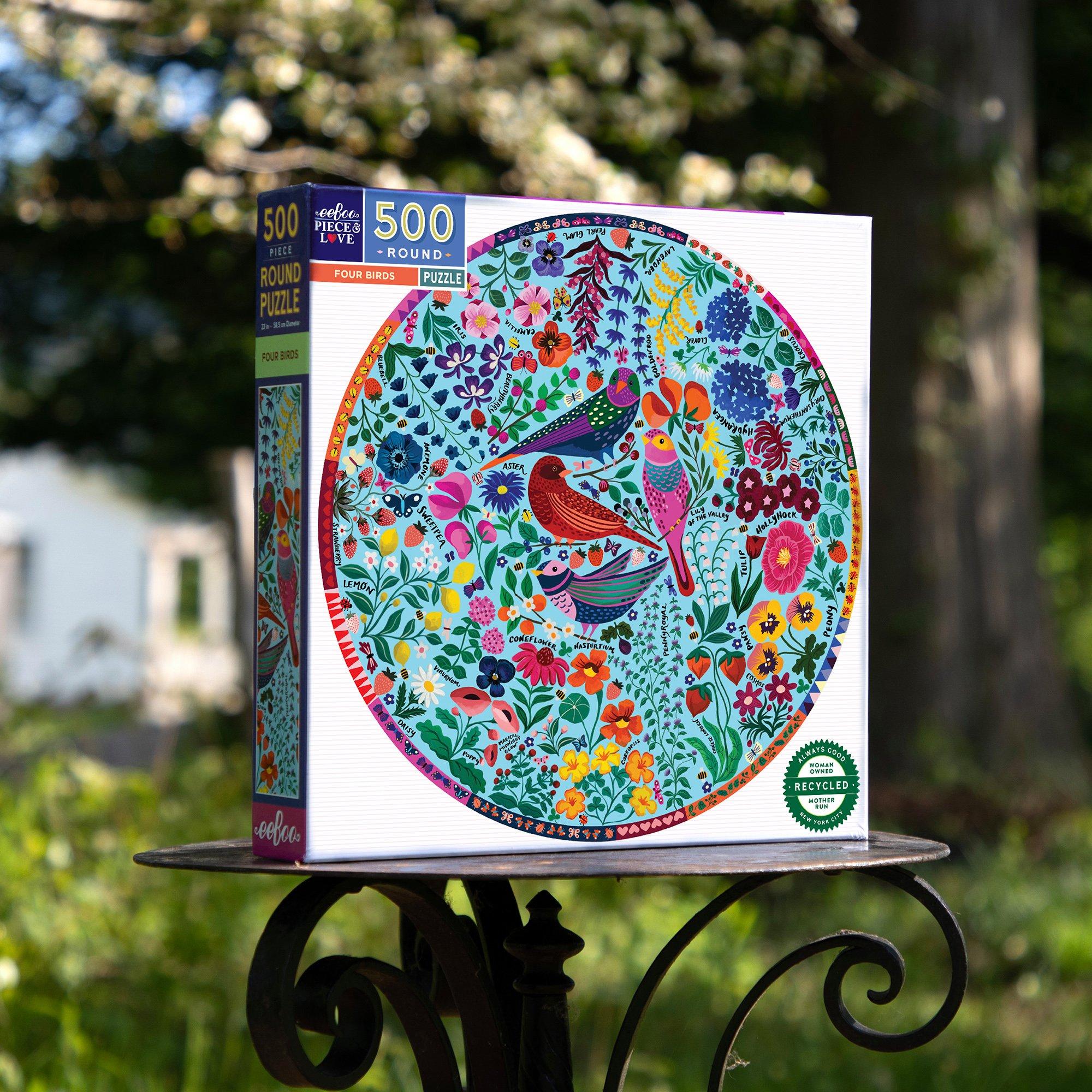 Four Birds - 500 pc Puzzle image number 3