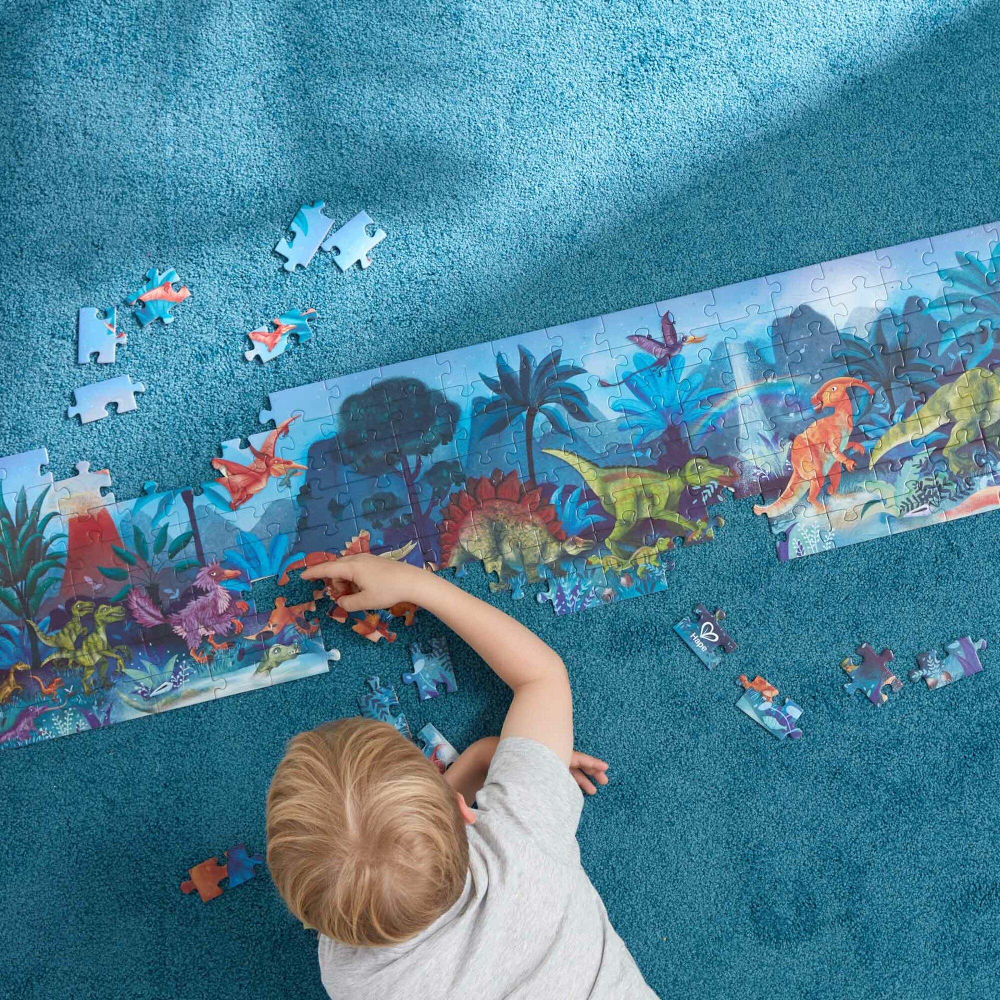 Giant Glow-In-The-Dark Puzzle: Dinosaurs - 200 Pieces image number 3