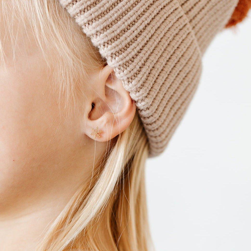 Snowflake Stud Earrings image number 2