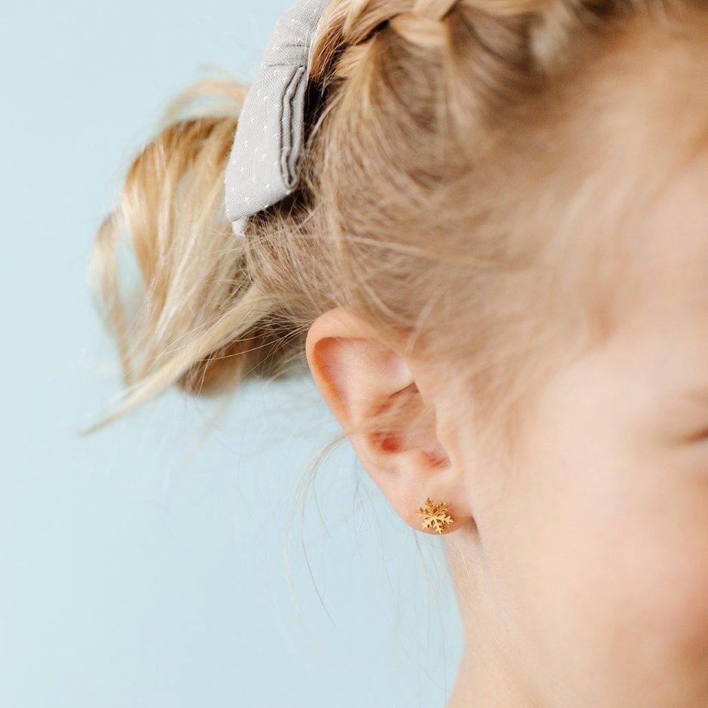 Snowflake Stud Earrings image number 1