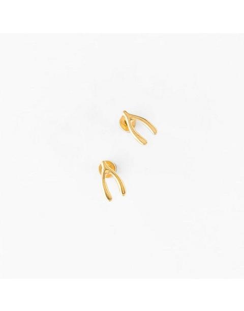 Wishbone Stud Earrings