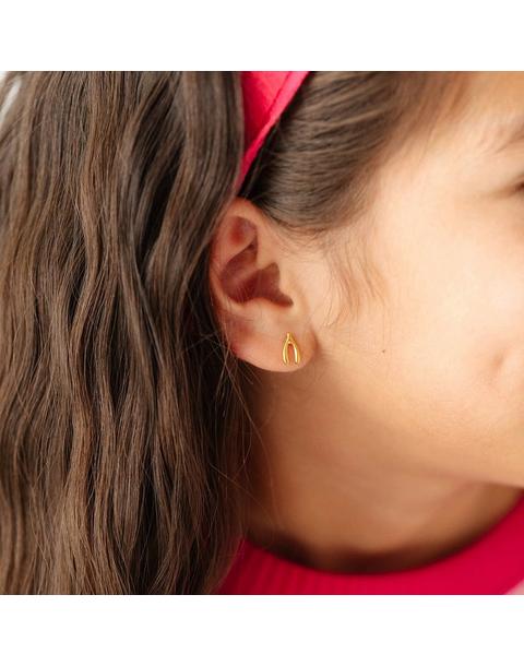 Wishbone Stud Earrings