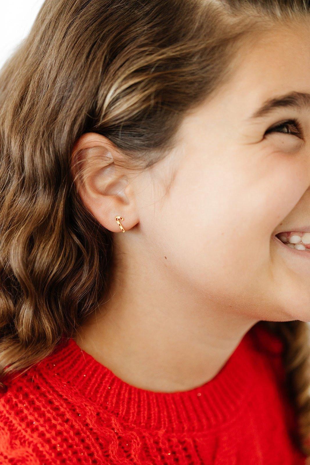 Candy Cane Stud Earrings image number 2