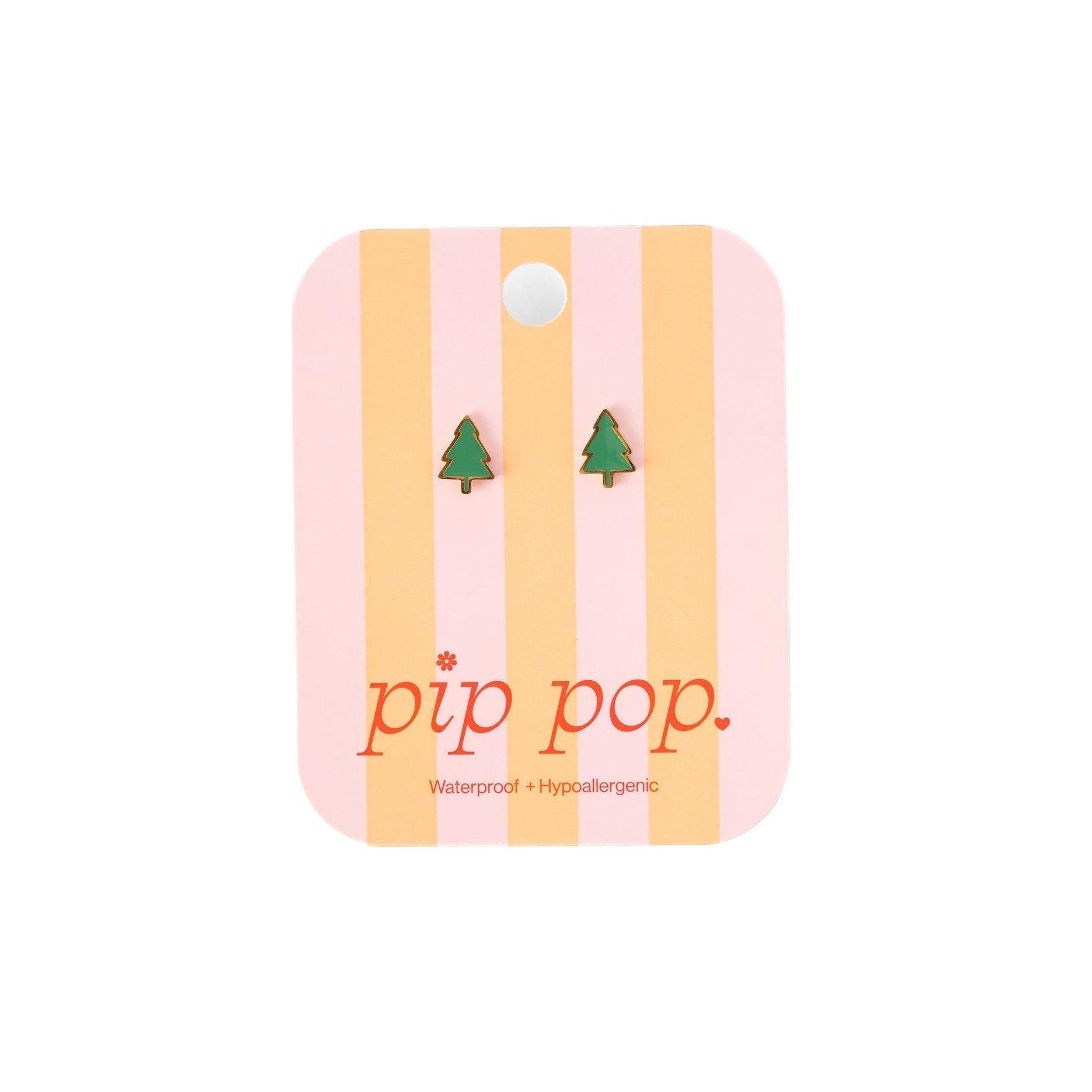 Christmas Tree Stud Earrings image number 3