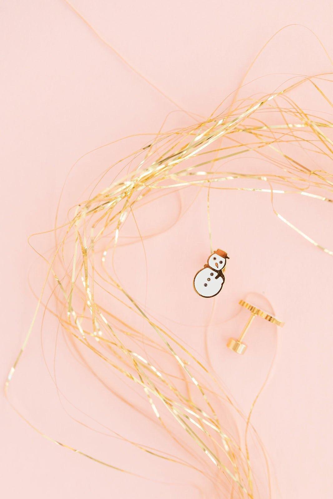 Snowman Stud Earrings image number 3
