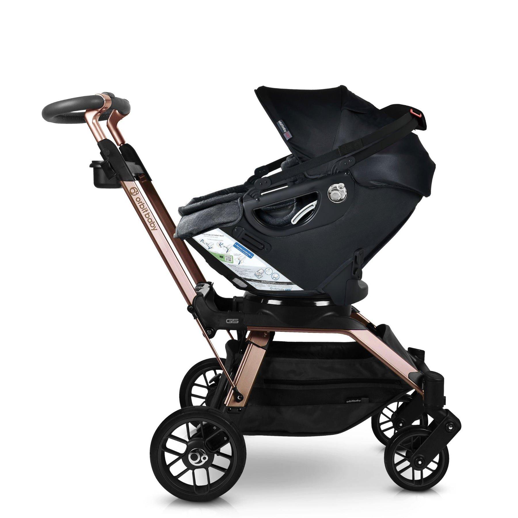 Stroll, Lounge & Ride Travel System: Rose Gold | Black Merino image number 2