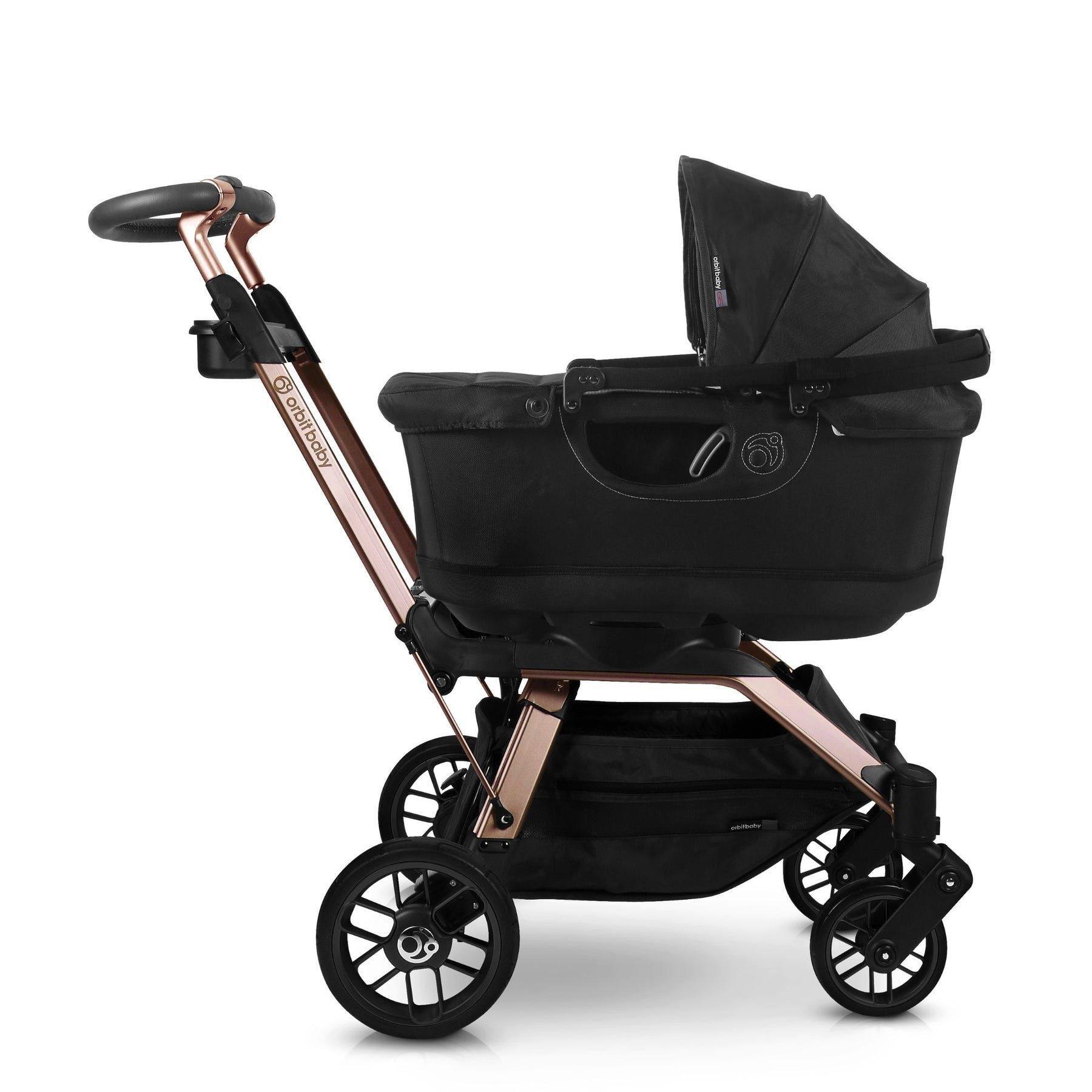 Stroll, Lounge & Ride Travel System: Rose Gold | Black Merino image number 3
