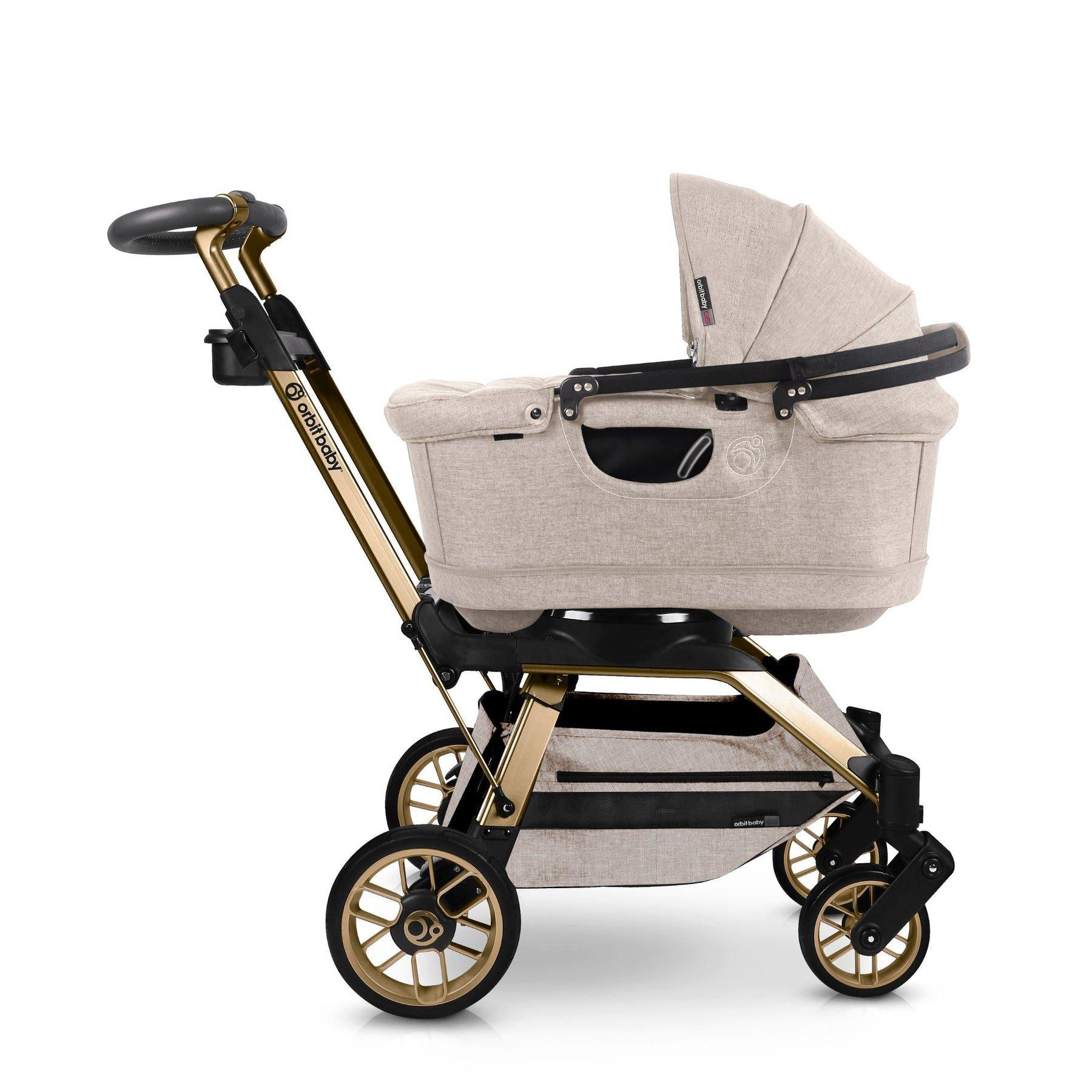 Stroll & Lounge Travel System: Gold | Mélange Flax image number 2