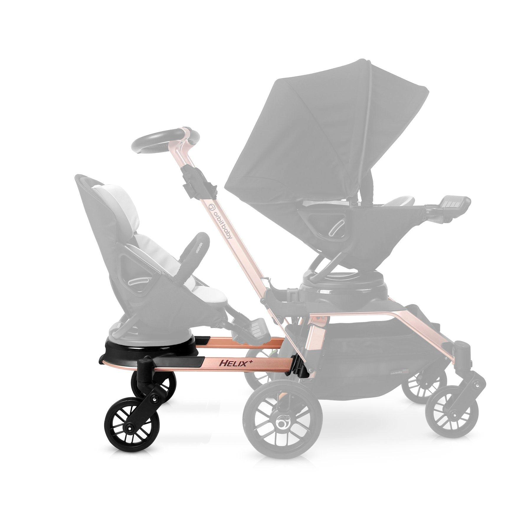 Helix+ Double Stroller Attachment: Rose Gold
