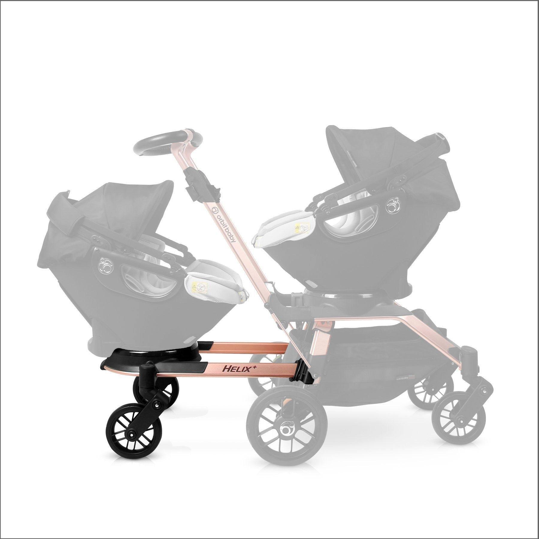 Helix+ Double Stroller Attachment: Rose Gold image number 1
