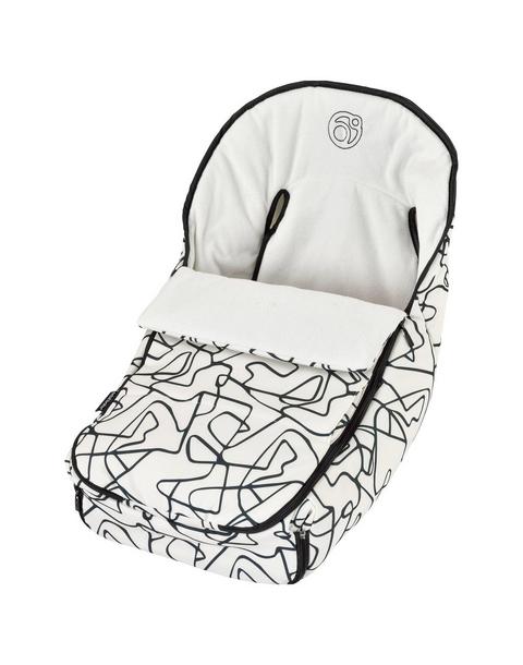 Stroller Canopy & Footmuff Bundle: Squiggle