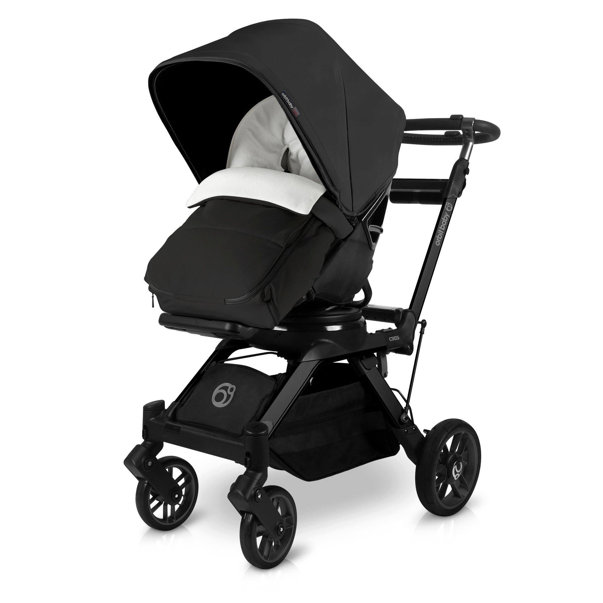 Stroller Canopy & Footmuff Bundle: Black