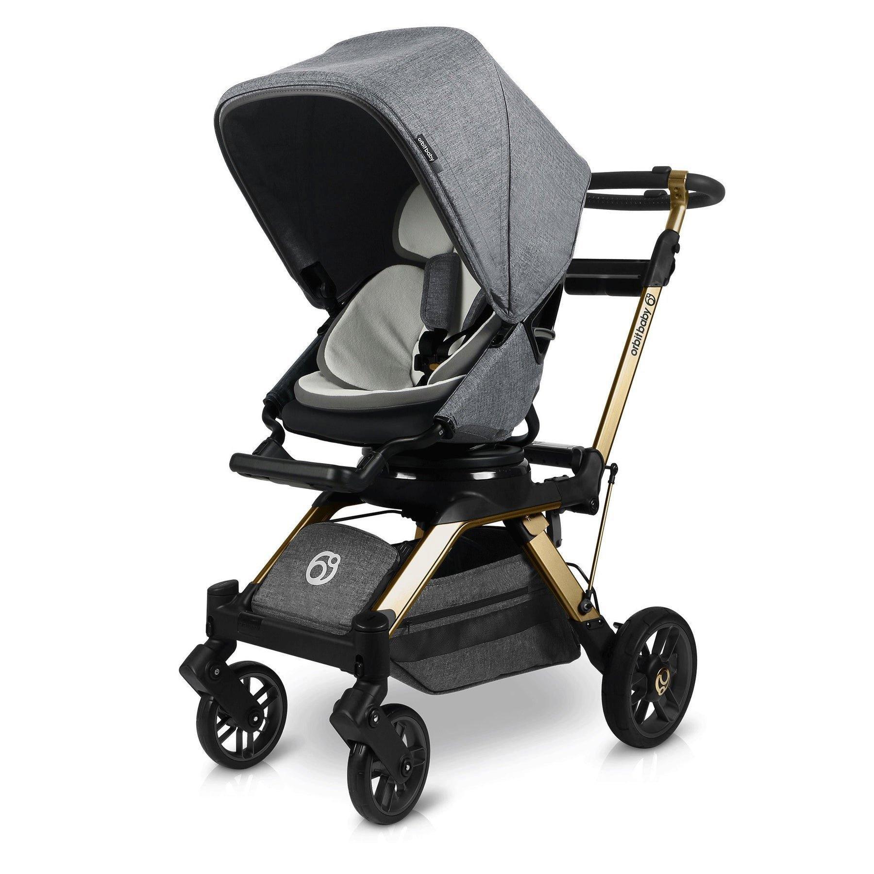 G5 Stroller: Gold | Mélange Grey