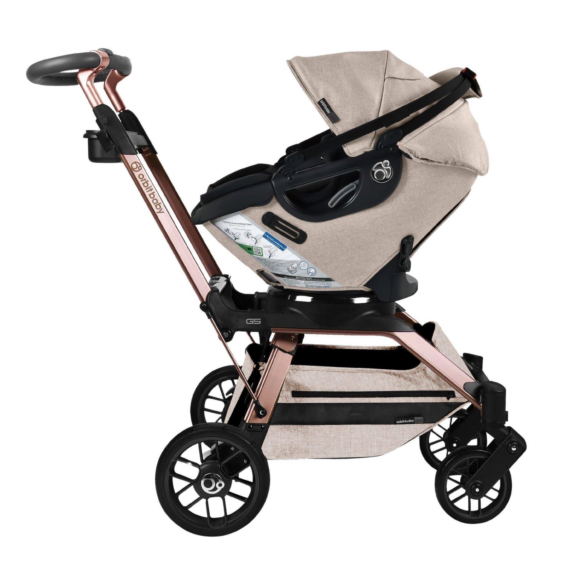 Stroll & Ride Travel System: Rose Gold | Mélange Flax image number 2